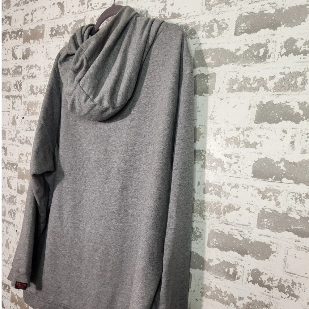 Jordan Hoodie Mens 3XL Gray Nike Air Wings Graphic Pullover Sporty Center Logo
